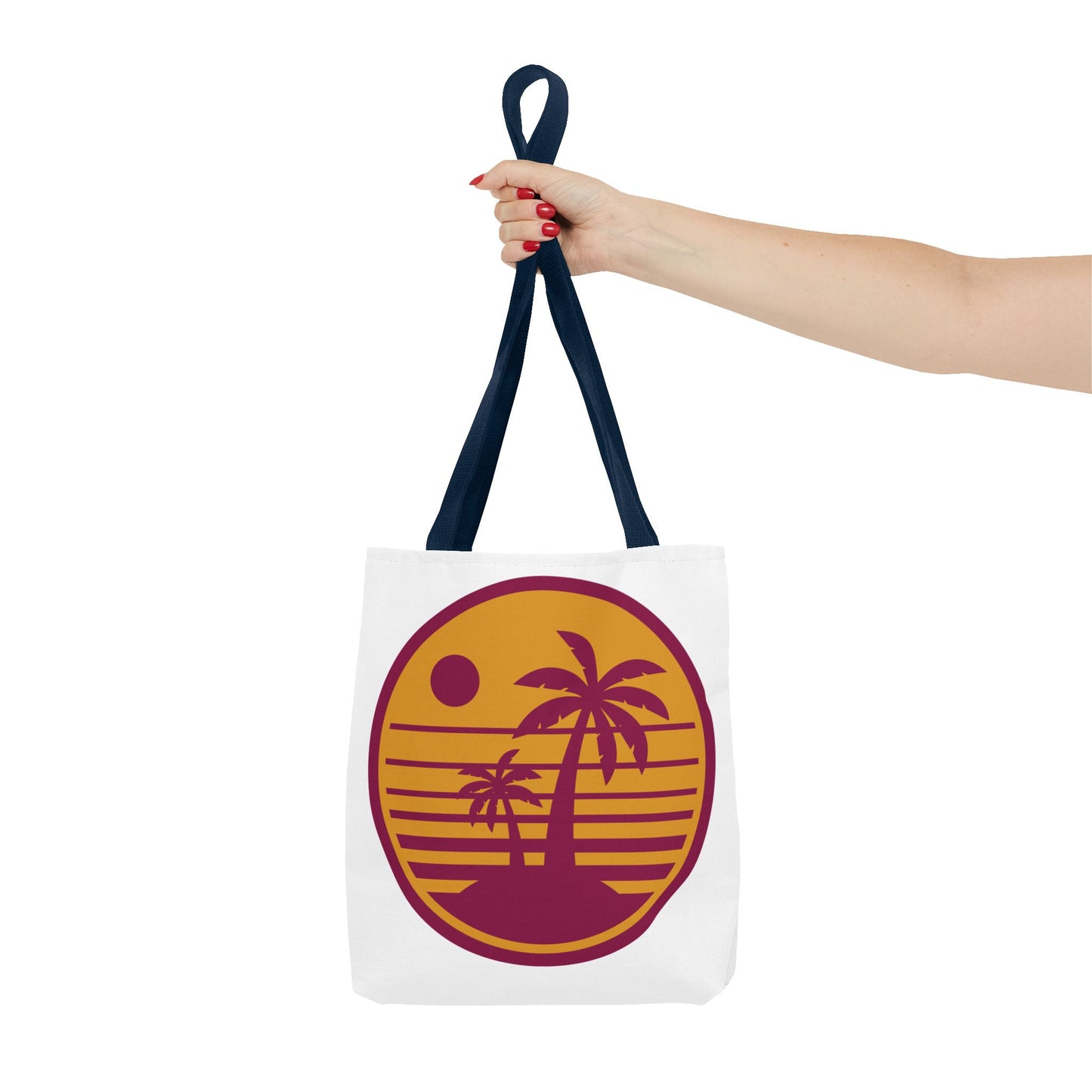 Tropical Sunset Tote Bag featuring Palm Trees - Vacation Carryall, Beach Essentials, Eco-Friendly Shopping Bags, Summer Accessories, [...]