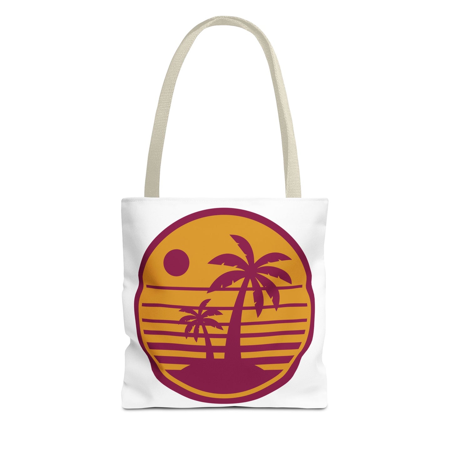Tropical Sunset Tote Bag featuring Palm Trees - Vacation Carryall, Beach Essentials, Eco-Friendly Shopping Bags, Summer Accessories, [...]